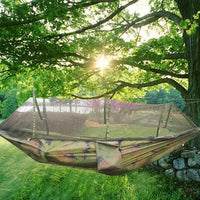 Hamac de Camping avec Moustiquaire en Nylon de Parachute, 260 x 140 cm, Bâche en Option, vue 6