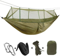Hamac 2 Places avec Moustiquaire en Tissu Parachute, 260 x 140 cm, Bâche en Option, vue 12