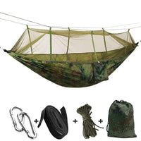 Hamac de Camping avec Moustiquaire en Nylon de Parachute, 260 x 140 cm, Bâche en Option, vue 10