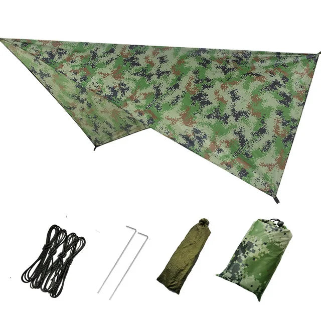 Bâche de Protection pour Hamac Imperméable en Polyester, Vert Militaire ou Camouflage, 3 Tailles, vue 8