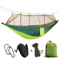 Hamac de Camping avec Moustiquaire en Nylon de Parachute, 260 x 140 cm, Bâche en Option, vue 8