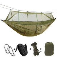Hamac de Camping avec Moustiquaire en Nylon de Parachute, 260 x 140 cm, Bâche en Option, vue 11