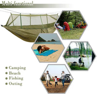 Hamac 2 Places avec Moustiquaire en Tissu Parachute, 260 x 140 cm, Bâche en Option, vue 6