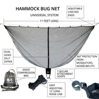 Moustiquaire pour Hamac Noire, Fermeture Double Sens, 335 x 152 cm, vue 6
