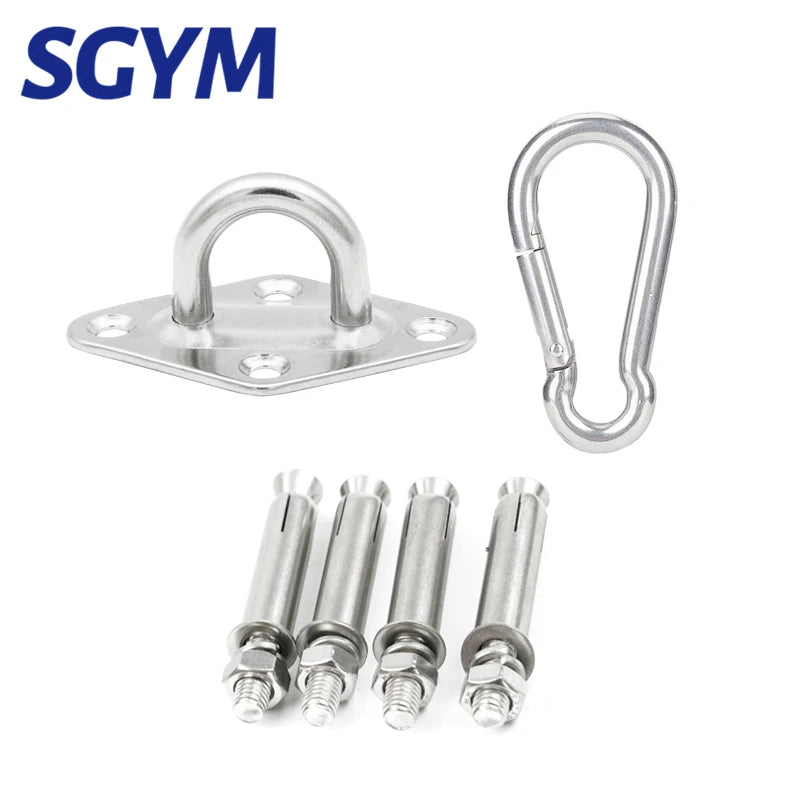 Fixation Murale pour Hamac en Inox 304, 23 Modèles de Platines, vue 7
