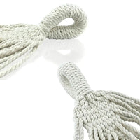 Hamac Double Style Nordique en Coton Écru, Franges en Macramé, 200 x 150 cm, vue 5