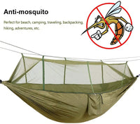 Hamac 2 Places avec Moustiquaire en Tissu Parachute, 260 x 140 cm, Bâche en Option, vue 3