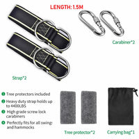 Kit de sangles pour hamac de 150 cm avec mousquetons, 5 à 8 pièces, vue 8