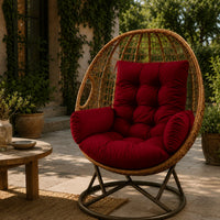 Coussin de Fauteuil Suspendu en U avec Accoudoirs, Assise de Remplacement Épaisse, vue 6