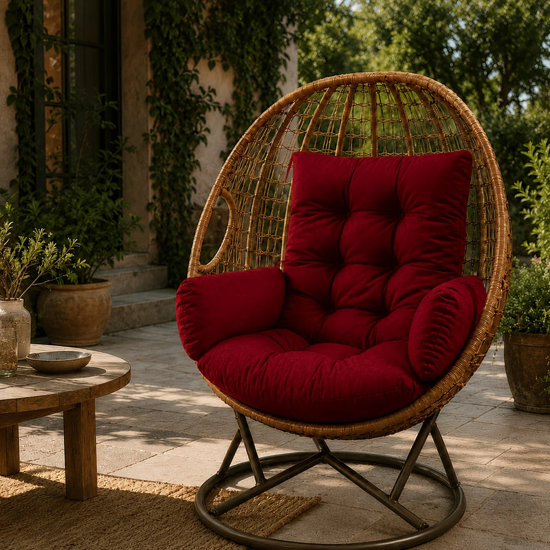 Coussin de Fauteuil Suspendu en U avec Accoudoirs, Assise de Remplacement Épaisse, vue 6