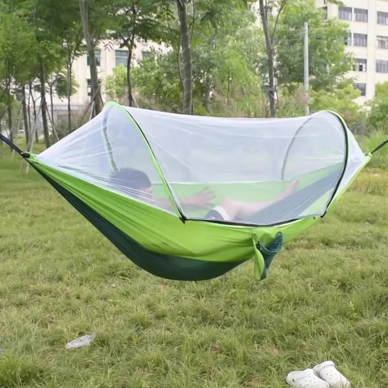 Hamac de Camping Double en Nylon, avec ou sans Moustiquaire, 260 x 140 cm, vue 2