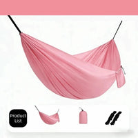 Hamac de voyage en nylon, 1 ou 2 places, 5 coloris, sac et sangles, vue 11