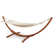 Hamac sur Pied en Bois de Mélèze, 1 Place, Support Courbe 310 cm