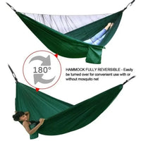 Hamac de camping avec moustiquaire à ouverture automatique, nylon 210T, 260 x 140 cm, vue 4