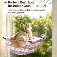 Hamac pour Chat de Fenêtre Suspendu avec Poche de Rangement, Ventouses, 4 Motifs, vue 2