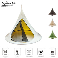 Tente Hamac Suspendue en Cocon, Diamètre 180 cm, Moustiquaire et Toile Imperméable