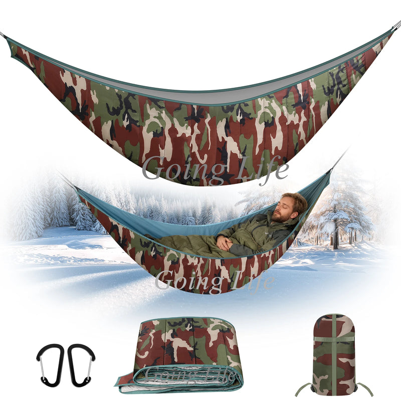 Sous-Couette pour Hamac 3 Saisons 240 x 135 cm, Camouflage ou Vert Militaire, vue 7