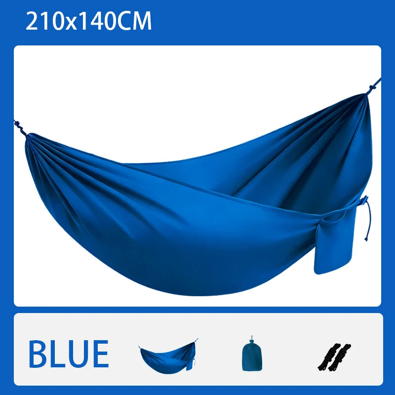 Hamac de Voyage Portable en Polyester 240T, 1 Place, 210 x 140 cm, Sac et Cordes, vue 8