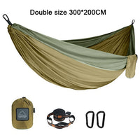 Hamac de camping double léger en nylon 300 x 200 cm, 6 coloris, vue 7