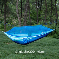 Hamac de Camping avec Moustiquaire en Nylon, 1 ou 2 Places, Sangles, vue 4