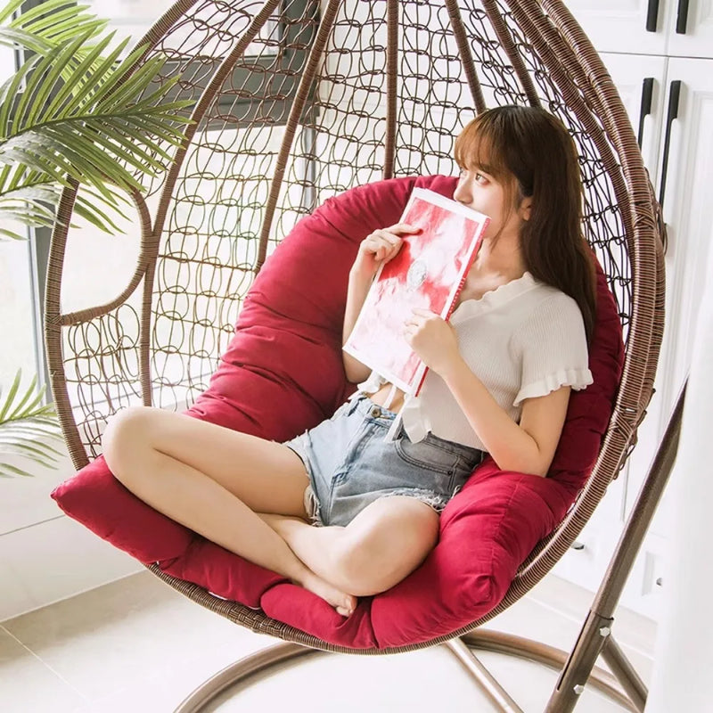 Coussin Matelassé pour Fauteuil Suspendu et Nacelle Œuf, Housse en Polyester Tissé, vue 3