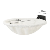 Hamac pour Chat Mural Pliable en Métal et Maille, Coupole de 43,5 cm, Noir ou Blanc, vue 7