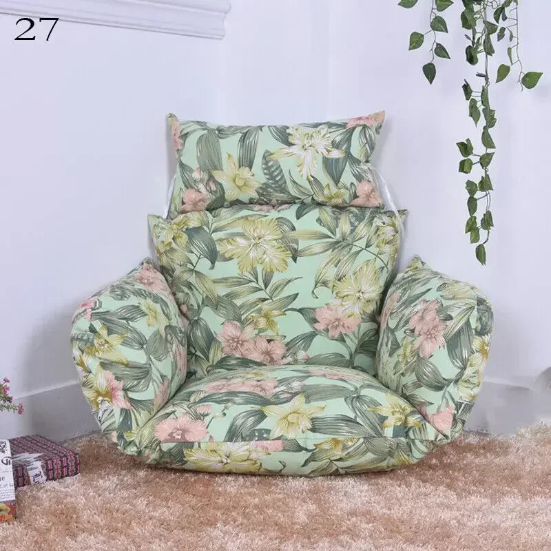 Housse de Coussin Fauteuil Œuf Suspendu avec Appui-Tête, Sans Garnissage, 32 Modèles