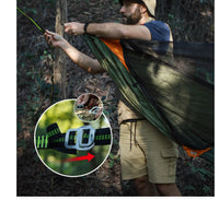 Hamac de Camping Moustiquaire 310 x 140 cm, Bâche et Matelas Gonflable à la Pièce, vue 3