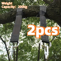 Sangles pour Hamac, Lot de 2, 120 ou 150 cm, Mousquetons Vissants, vue 2