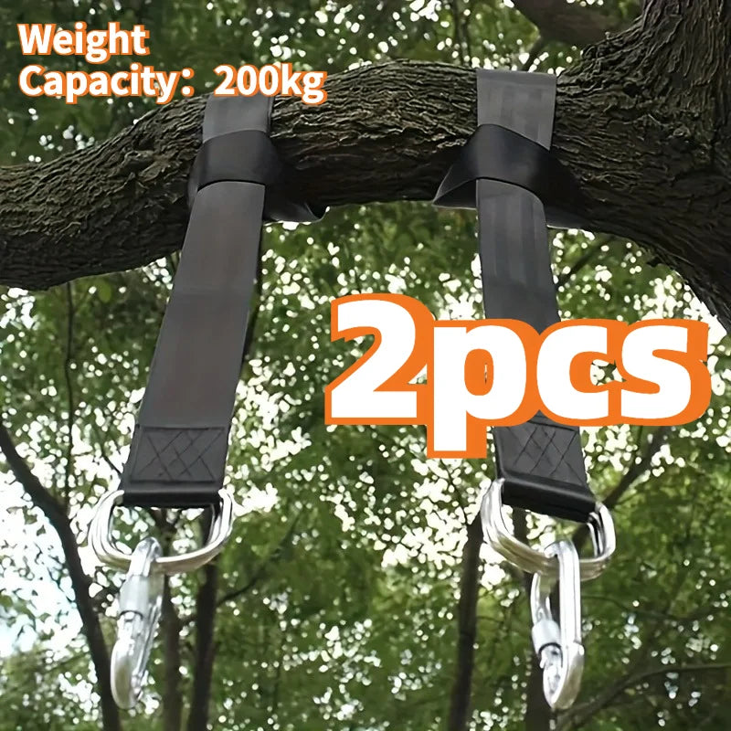 Sangles pour Hamac, Lot de 2, 120 ou 150 cm, Mousquetons Vissants, vue 2