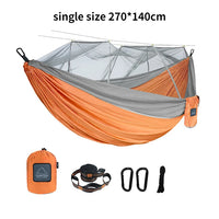 Hamac de Camping avec Moustiquaire en Nylon, 1 ou 2 Places, Sangles, vue 12