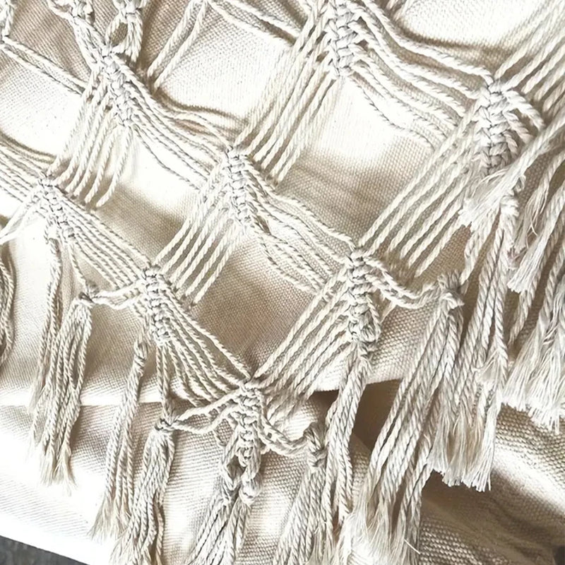 Hamac Double Bohème à Franges avec Sangles, Toile 200 x 150 cm, vue 6