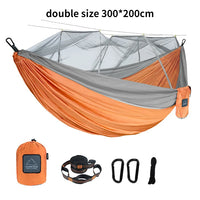 Hamac de Camping avec Moustiquaire en Nylon, 1 ou 2 Places, Sangles, vue 16