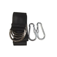 Sangles de suspension à anneaux pour hamac, 2 mousquetons, 60 à 200 cm, vue 6