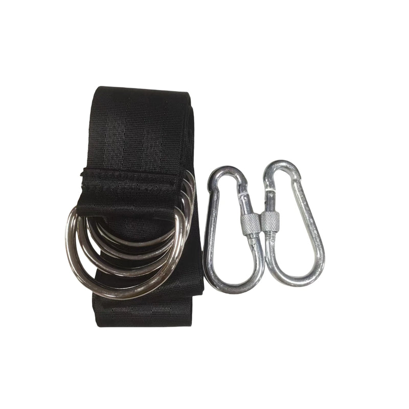 Sangles de suspension à anneaux pour hamac, 2 mousquetons, 60 à 200 cm, vue 6