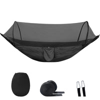 Hamac de Camping avec Moustiquaire Intégrée, Nylon Ultra-léger 720 g, Sangles et Mousquetons, vue 9
