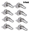 Crochets pour Hamac en Inox 304, Platine et Mousqueton, Lot de 4 à 12