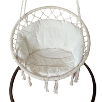 Coussin Épais en Lin 60 x 60 x 45 cm pour Fauteuil Suspendu, Hamac et Fauteuil à Bascule, vue 9