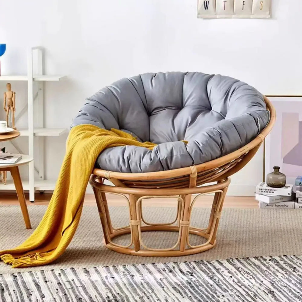 Coussin rond épais pour fauteuil suspendu, polyester