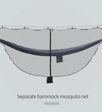 Moustiquaire pour Hamac Séparée à Suspendre, Noir, Gris Clair ou Vert Militaire, vue 4