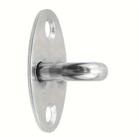 Crochet de Plafond Ovale en Inox, Lot de 5, Argenté ou Noir, vue 3