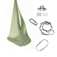 Hamac Suspendu Élastique en Polyamide, 150 x 280 cm, Kit de Fixation, Yoga Aérien, vue 8