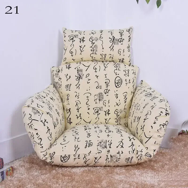 Housse de Coussin Fauteuil Œuf Suspendu avec Appui-Tête, Sans Garnissage, 32 Modèles, vue 30