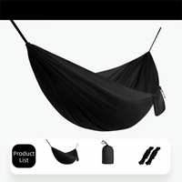 Hamac de voyage en nylon, 1 ou 2 places, 5 coloris, sac et sangles, vue 7