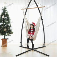 Support de Chaise Suspendue en Acier Noir, Pied en C 210 cm, vue 5