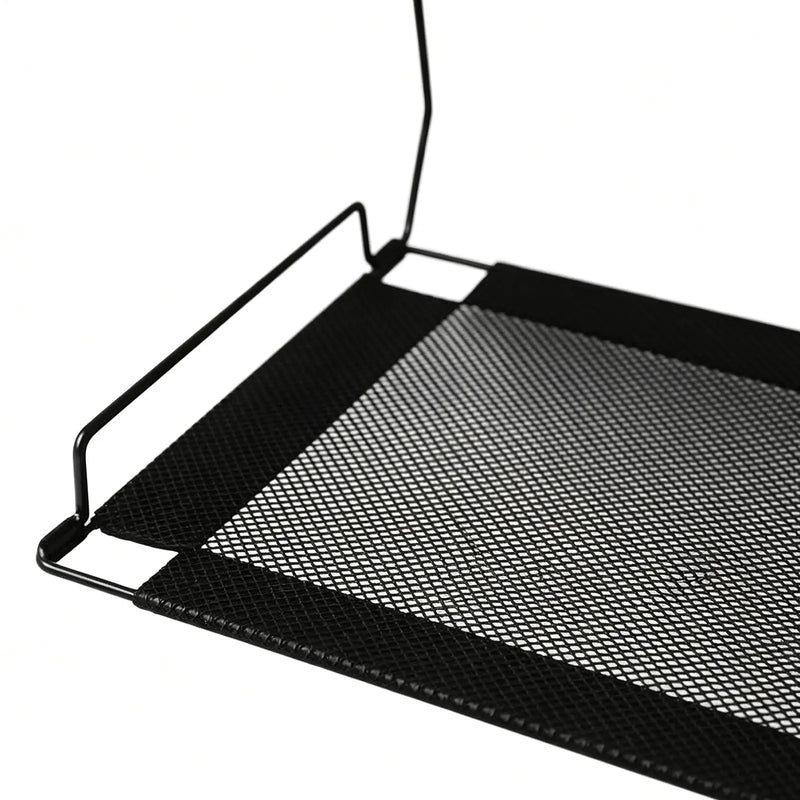 Hamac pour Chat à Crochets pour Radiateur ou Rebord, Cadre en Métal Noir et Maille, 45 x 24,5 cm, vue 5