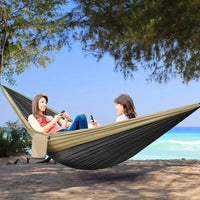 Hamac de Camping Double Extra Large 300 x 200 cm avec 2 Sangles de 2 m et Mousquetons, vue 4
