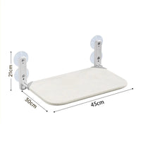 Hamac pour Chat Fenêtre Pliable à Ventouses, Tissu Respirant, Gris ou Beige, 45 x 30 cm, vue 7