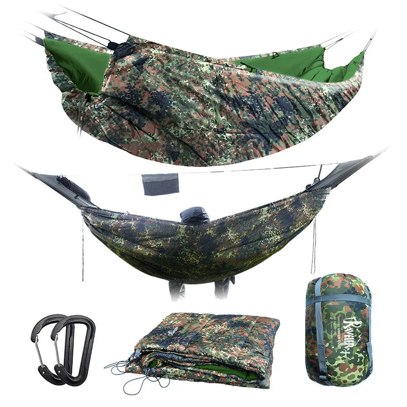 Hamac de Camping avec Moustiquaire Dôme et Pare-Soleil, 270 x 140 cm, Sous-Couette en Option, vue 9