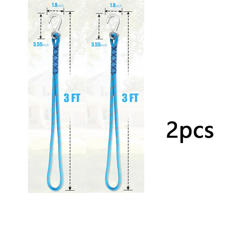 Sangle de Hamac en Corde pour Arbre avec Mousqueton Vissant, vue 12
